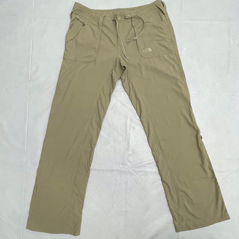 Ladies The North Face Hiking Pants -Size 10 Roll up Legs Tan